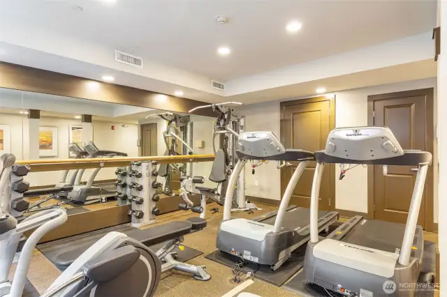 The fitness suite is open 24 hours.