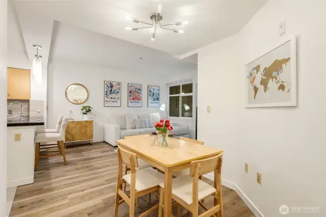 This residence is one of only a handful of units with hard surface floors in Canal Station North.