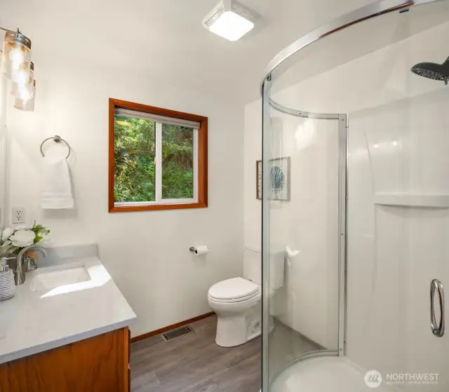 3/4 Bath on main level.