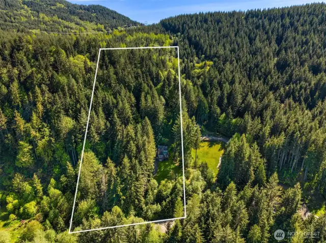 Approximate property lines.