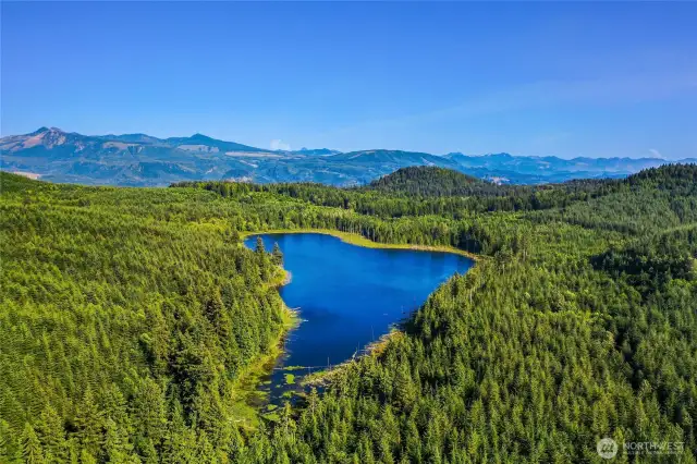 Lake Fontal is located due south of the property.
