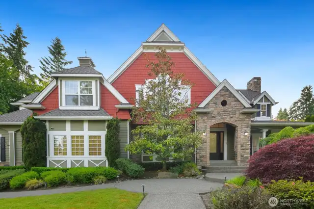 Gorgeous architecture and curb appeal welcomes you home.