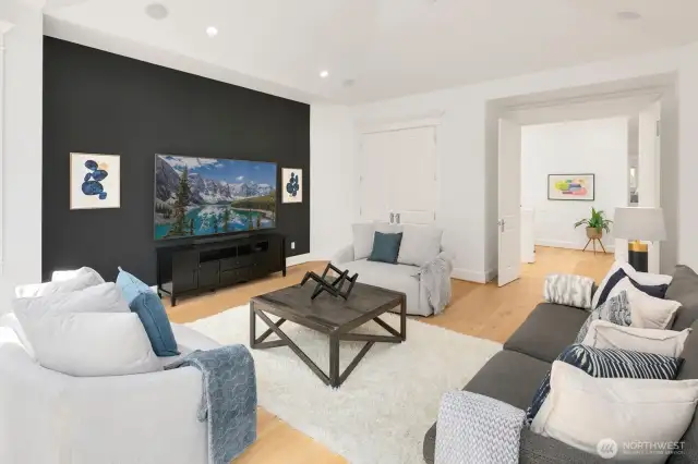 Large bonus room perfect for movie night or game time.