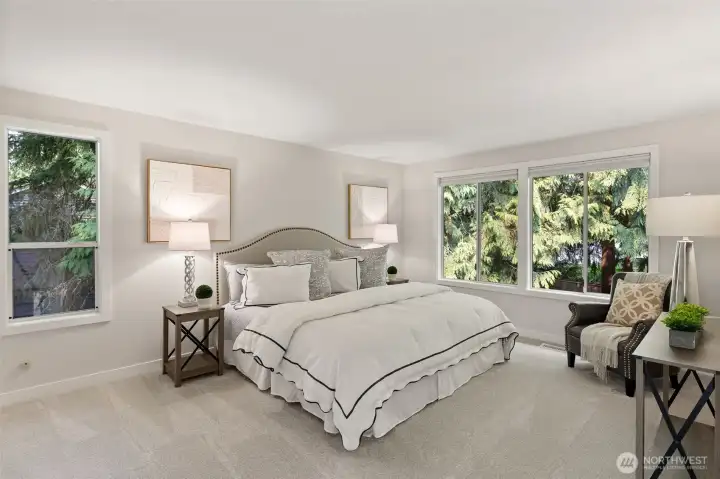 Primary Suite with huge walk-in closet.