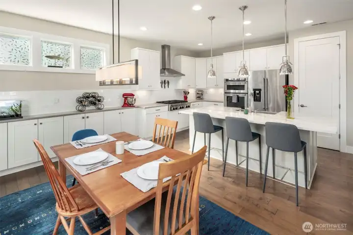 Large dining space for formal gatherings