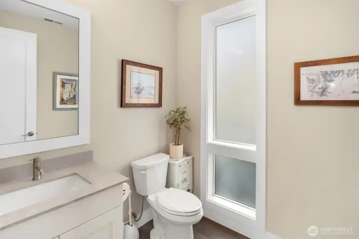 Main floor powder room.