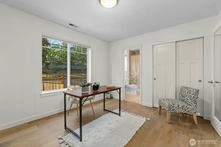 Bedroom 5 staged as office