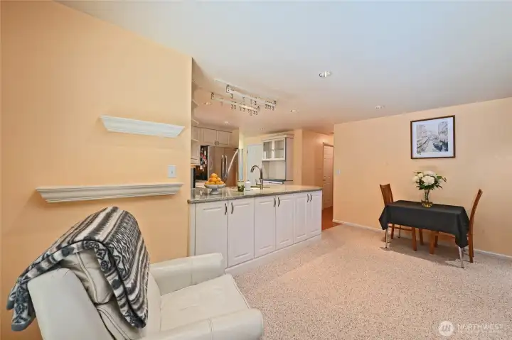 Kitchen with eating space.