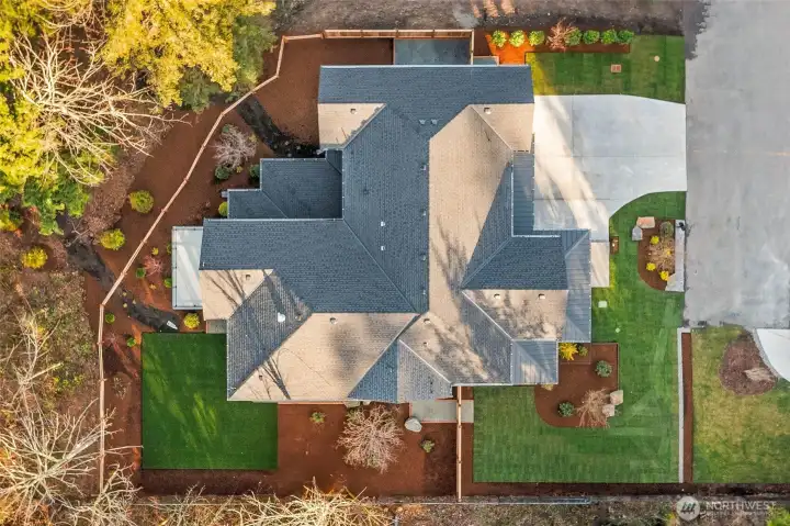 Expansive and protected corner lot