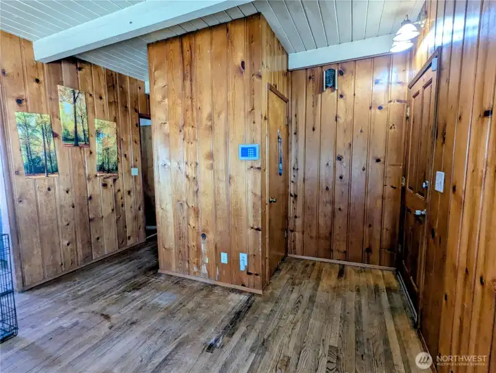 Cabin feeling inside .