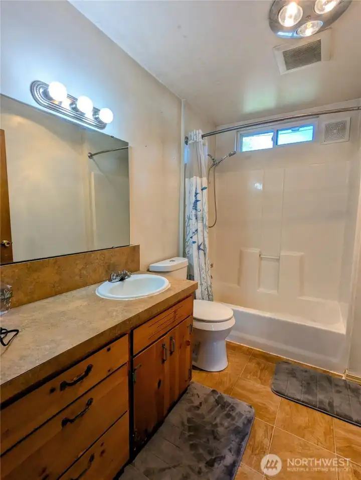 Full bathroom view