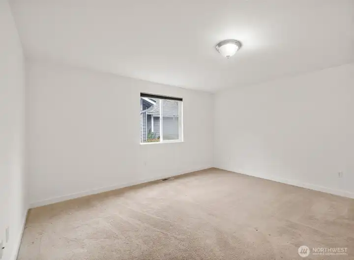 Spacious primary bedroom
