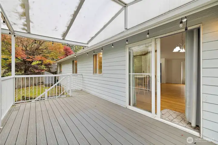 Covered back deck