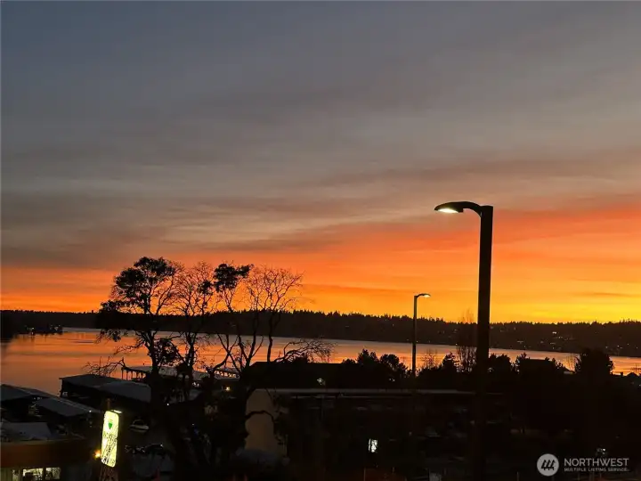 Photo taken by seller of a sunset.