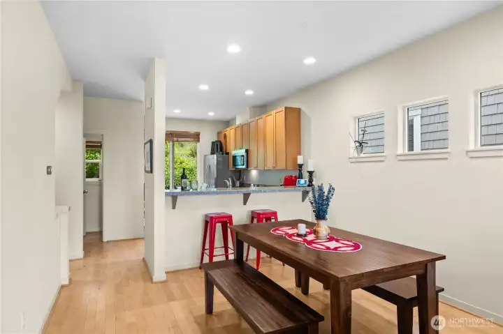 Multiple windows allow for more light