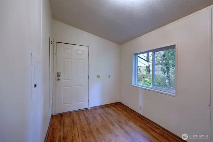 Access to the garage from the laundry room