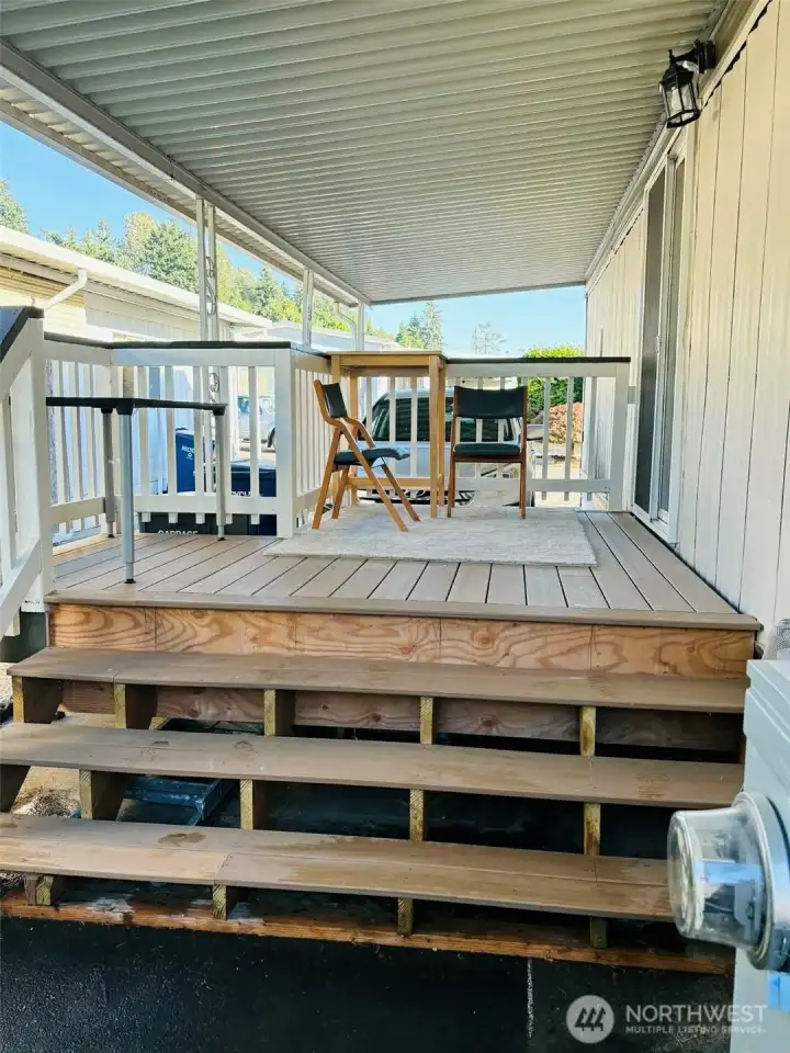 private deck made from composite material, long lasting