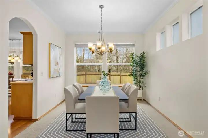 An elegant dining space designed for memorable dinner parties, celebrations, and everyday moments elevated.