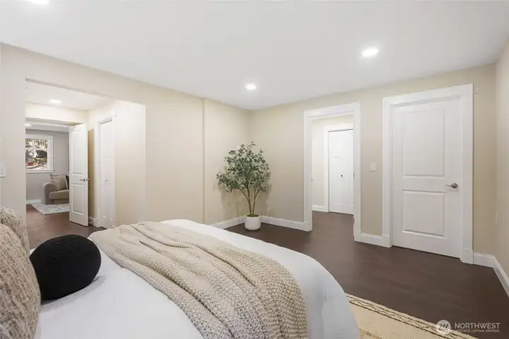 Primary room that has plenty of closet space.