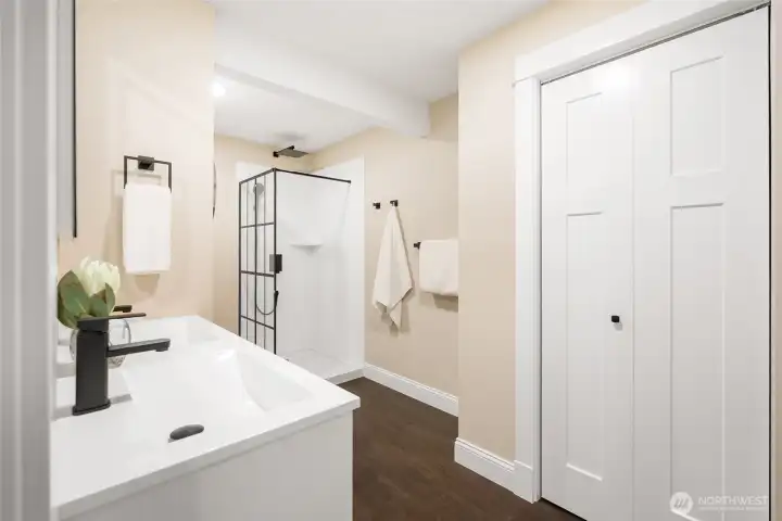 Primary bathroom includes a smart toilet. All new finishes.