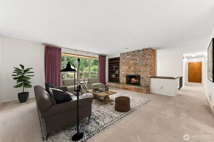 Living Room - Image is digitally staged