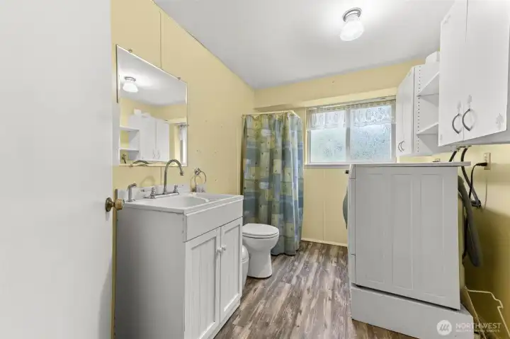 Downstairs Utility and half bathroom