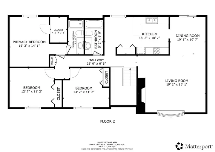 Floor plan upper floor