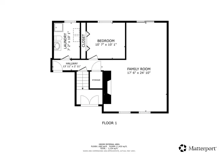 Floor plan downstairs