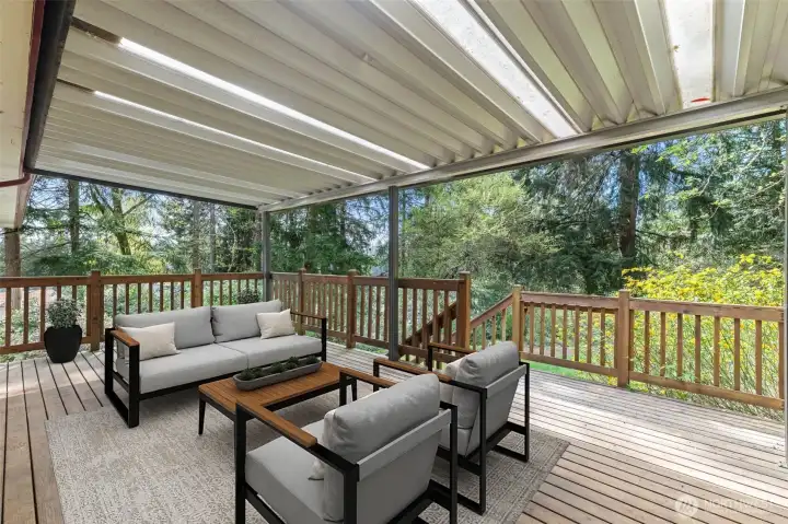 Covered patio - Image is digitally staged