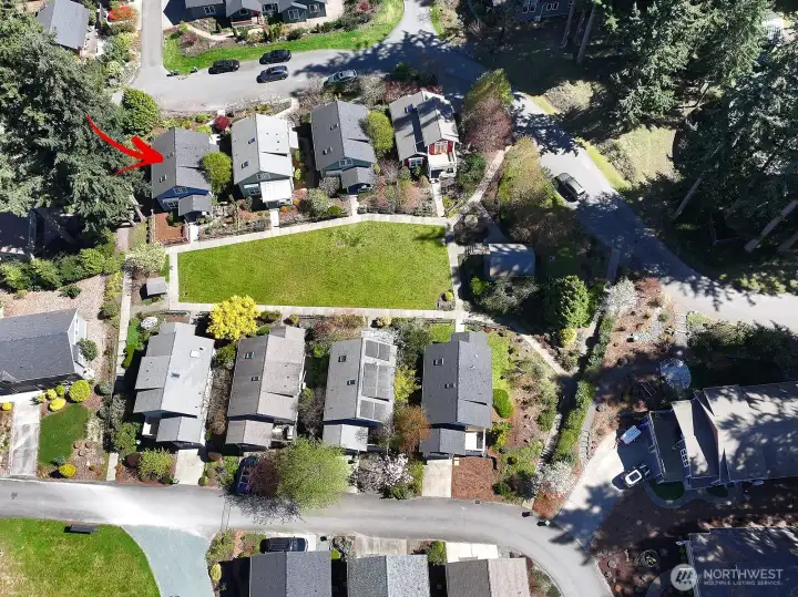 Adjacent to the plat is the Al Anderson Farm where one could have a garden space in the community garden area.