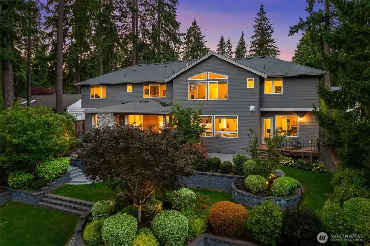 Landscape lighting allows for moonlit garden walks.