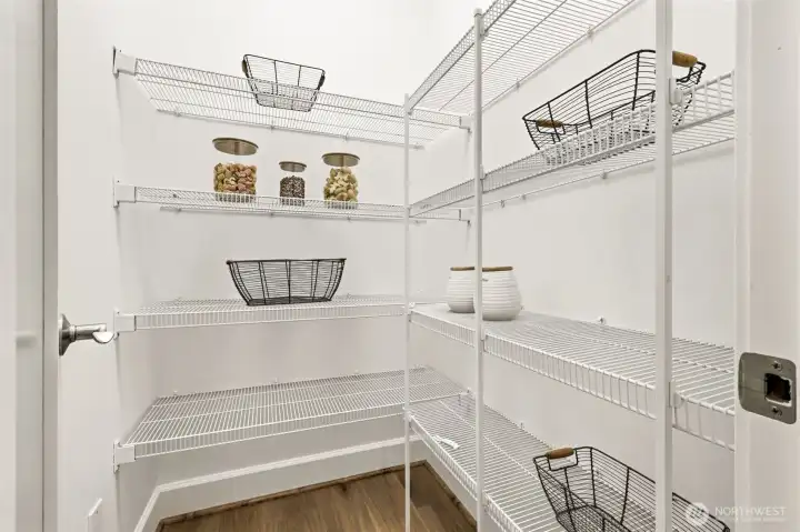 Large walk-in pantry.