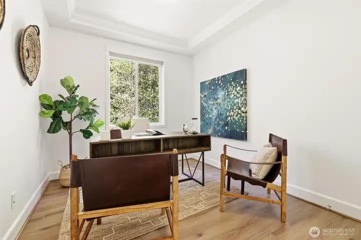 Perfect office space on the main floor off the living room.