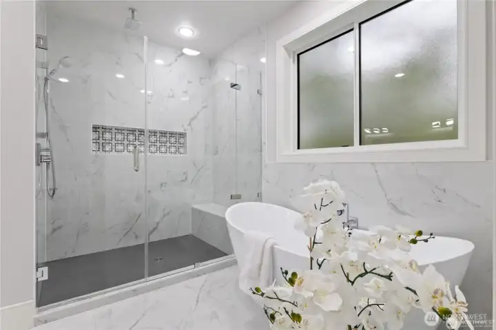 Master shower