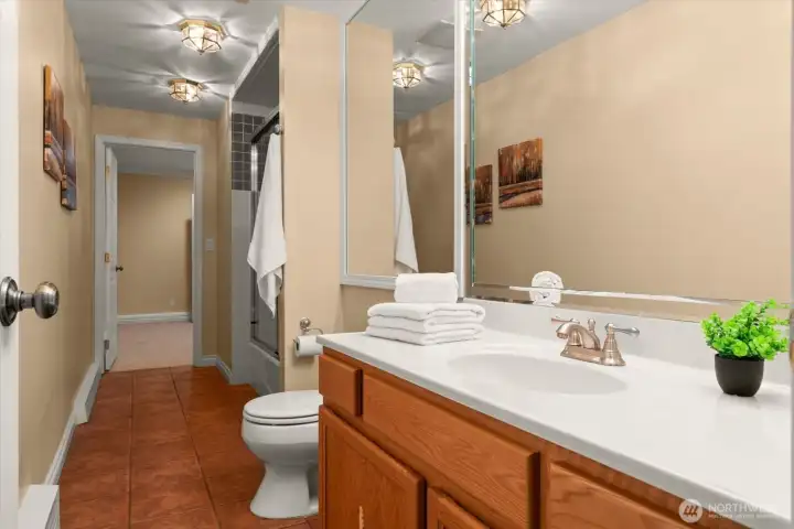 Full bath in the basement