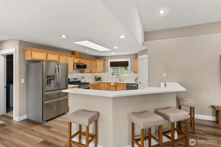 Breakfast nook opens to main floor living. Breakfast nook opens to main floor living.
