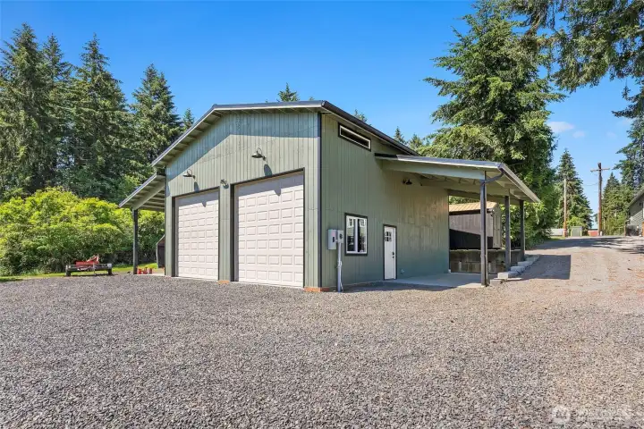 30X36 Shop, 12x12 doors, with own power meter, RV carport 30X36 Shop, 12x12 doors, with own power meter, RV carport