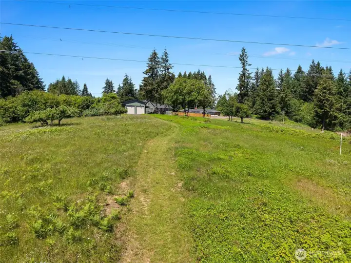 Walking paths on 5 acres. Walking paths on 5 acres.