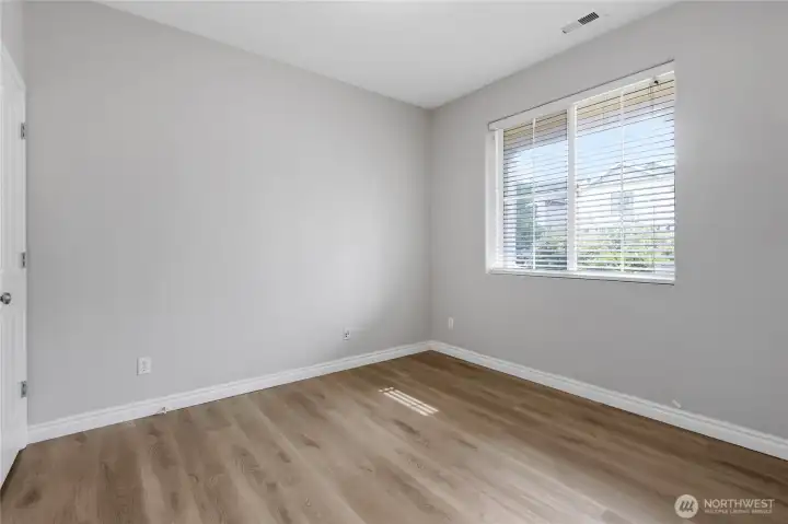 Versatile main-floor office with closet that can easily serve as a guest room, playroom, or potential 4th bedroom.