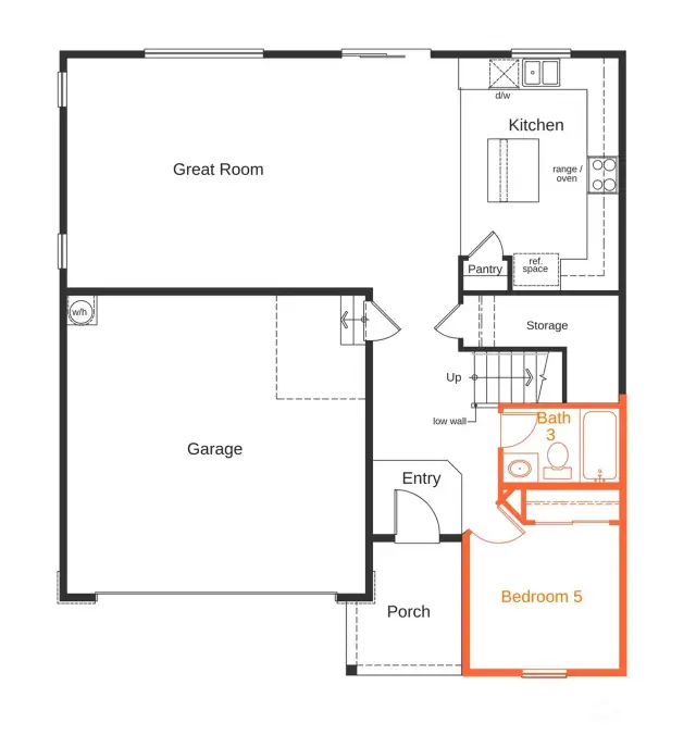 Main floor layout of the 2350A.