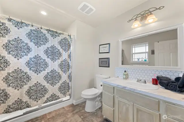 Large primary bathroom