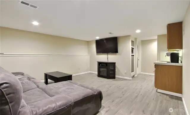 Fully finished spacious Basement would make a perfect ADU with seperate entrance.