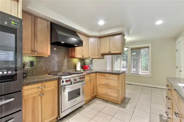 High end appliances and granite countertops will make cooking a breeze.