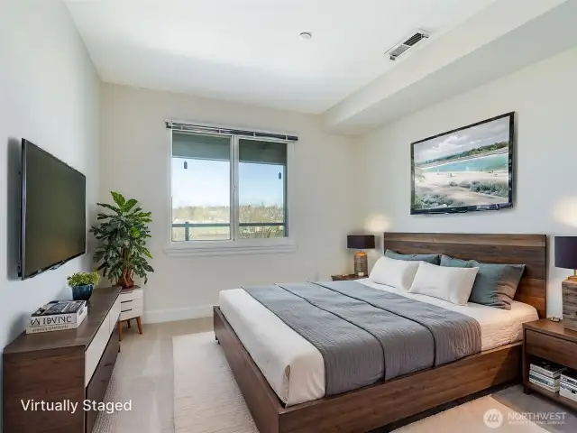 Virtually Staged Bedroom