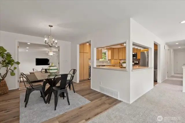 Plenty of room for casual or formal dining, with extra large bonus room just below.