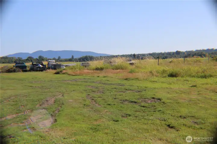 surrounded on 3 sides by fields, this much  privacy is hard to find minutes from Bellingham and Ferndale