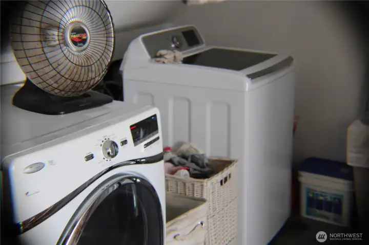 Washer and dryer included, currently upstairs