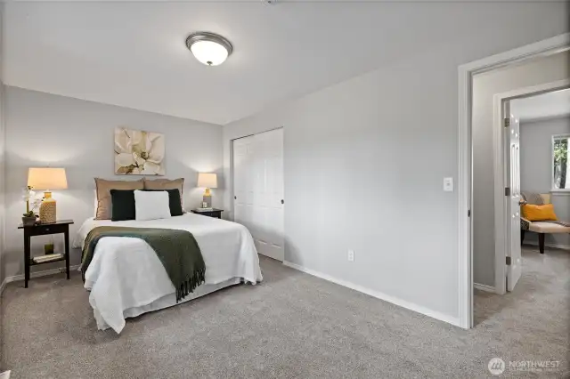 Another view of primary bedroom.