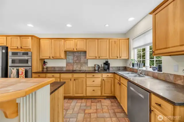 Large open kitchen.
