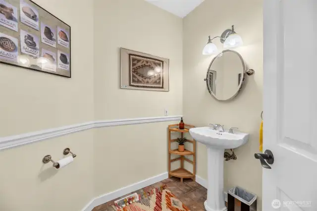 Main floor powder room.